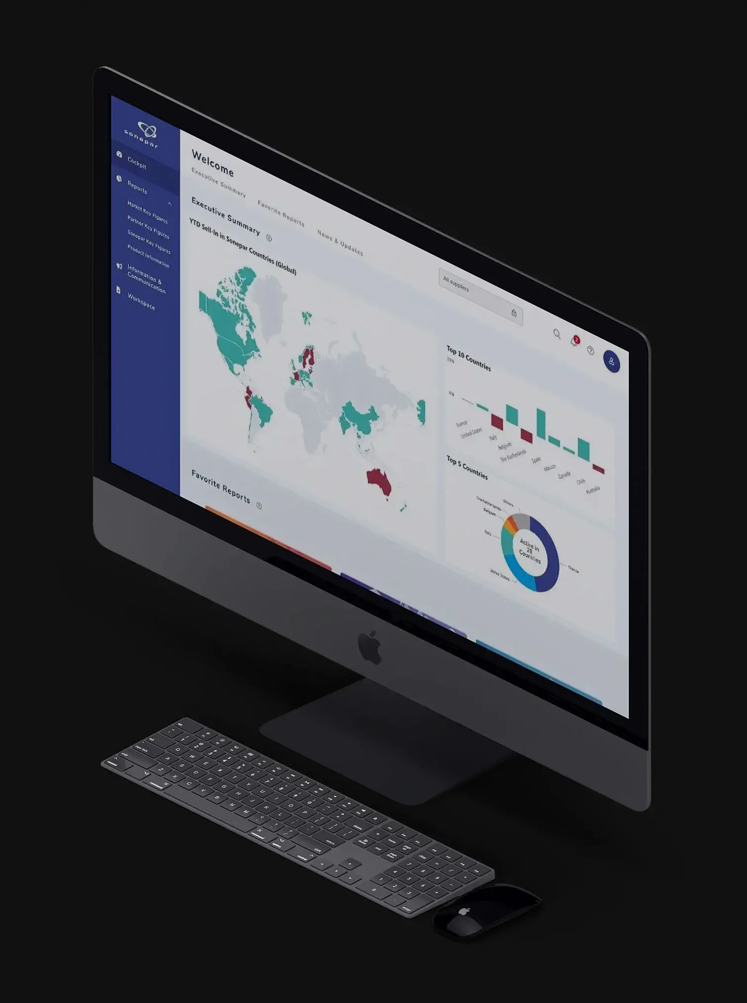 User interface of the Sonepar case