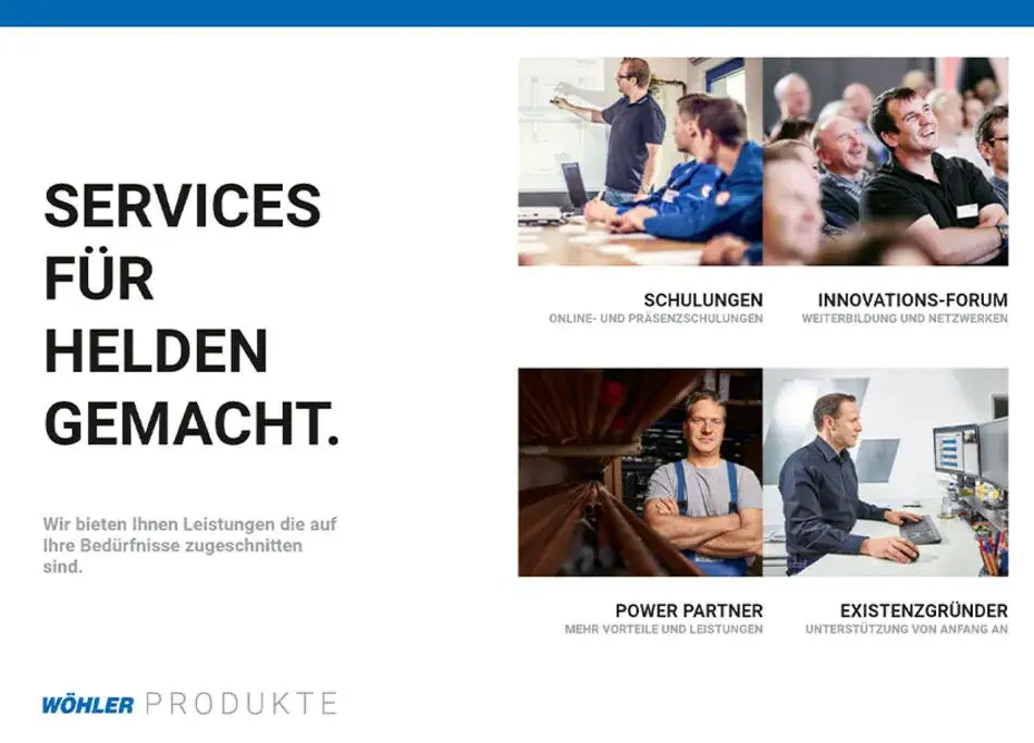 Wöhler onlineshop menu